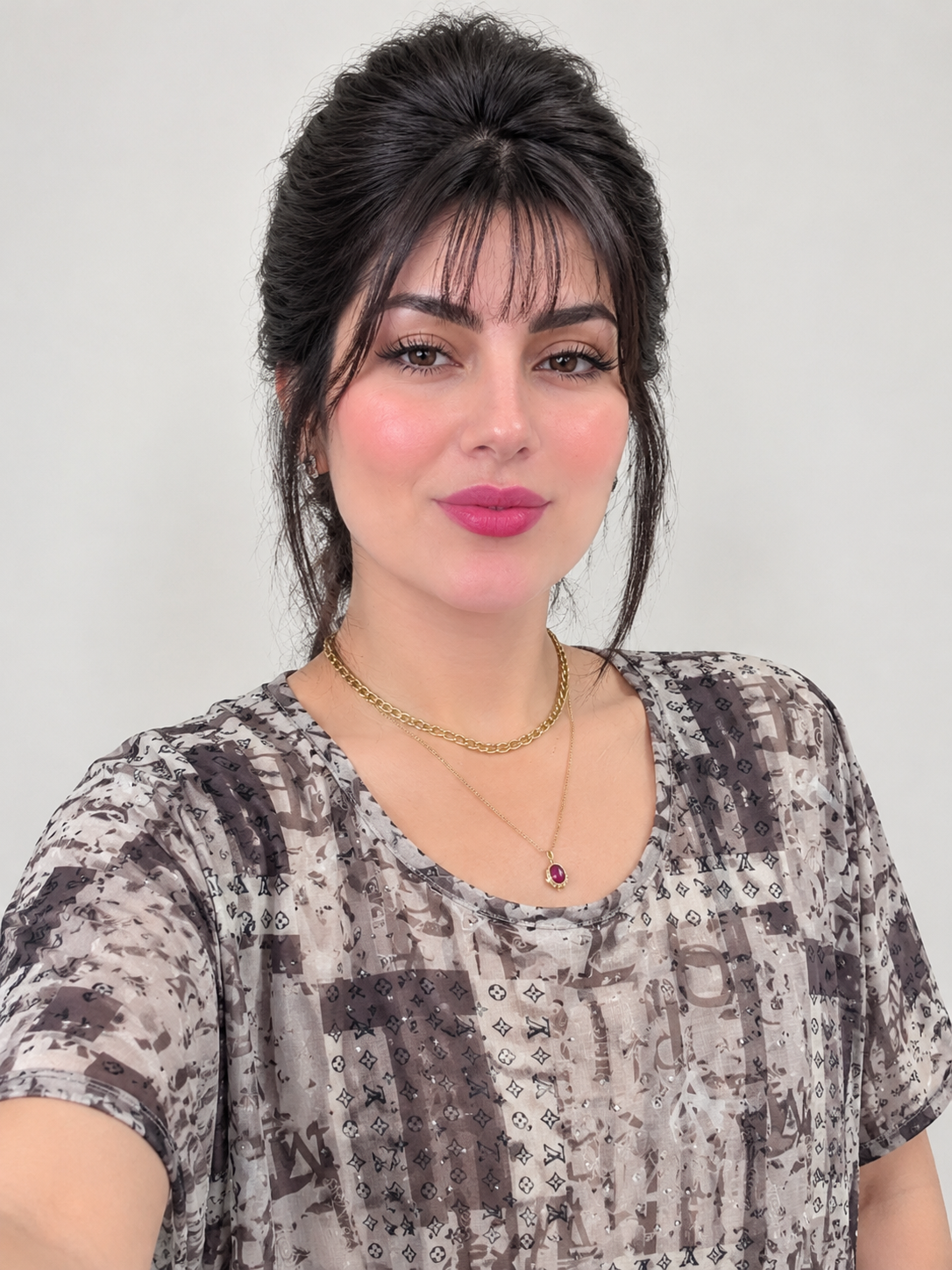 تی شرت راحتی زنانه،جنس پارچه ریون،فری سایز تا ۵۰